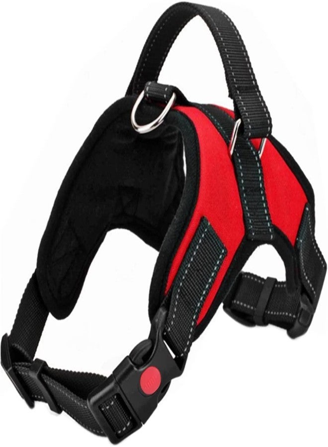 KittuPet Harness No Pull, Breathable Adjustable Pet Harness Dog Vest Harness, Reflective Oxford Easy Control Dog Harness - Red Color (Small) - Image 1